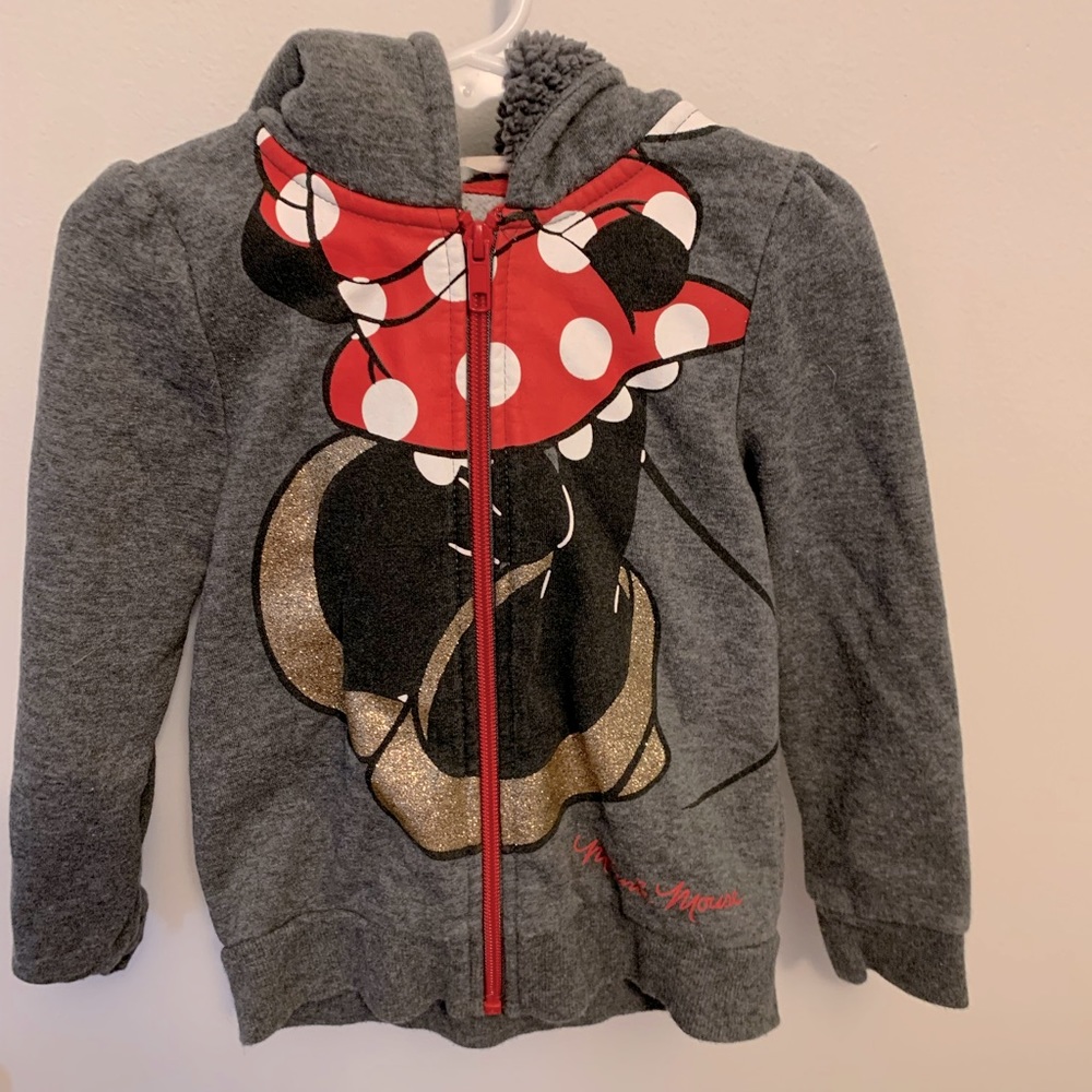 Minnie Mouse zipper hoodie size 2 - 4 T